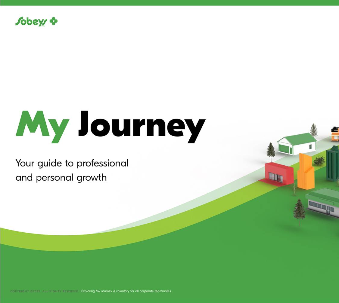 Text reading, "My Journey, Your Guide to professional and personal growth."