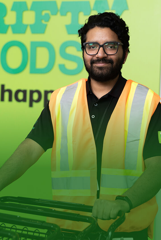 Thrifty food sales person
